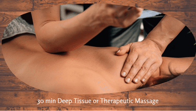 Image for 30 min Therapeutic or Deep Tissue Massage Therapy